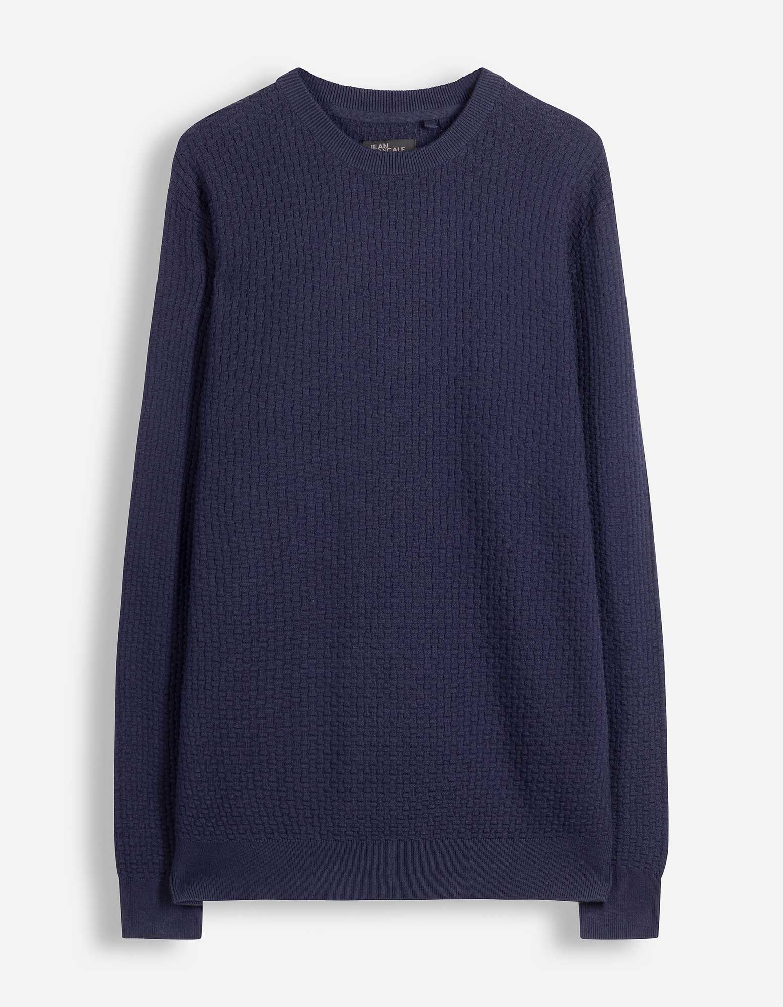 Pullover - mit Struktur - Dunkelblau