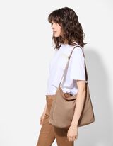 Táska - nylon - bézs