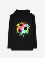 Longsleeve - Sjaalkraag - zwart