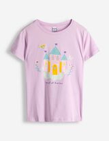 T-Shirt - Frontprint - lila