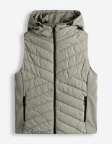 Bodywarmer - Stiknaden - donkergroen