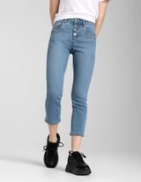 3/4 ilgio kelnės - Tampri dalis - melynas