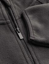 Fleecejacke - Oversized Fit - Dunkelgrau
