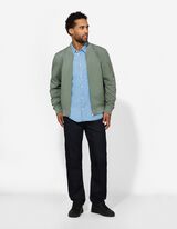 Jacke - Gerippte Abschl&uuml;sse - dunkelgr&uuml;n