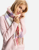 Šál - Vlnený vzhľad - svetlomodra