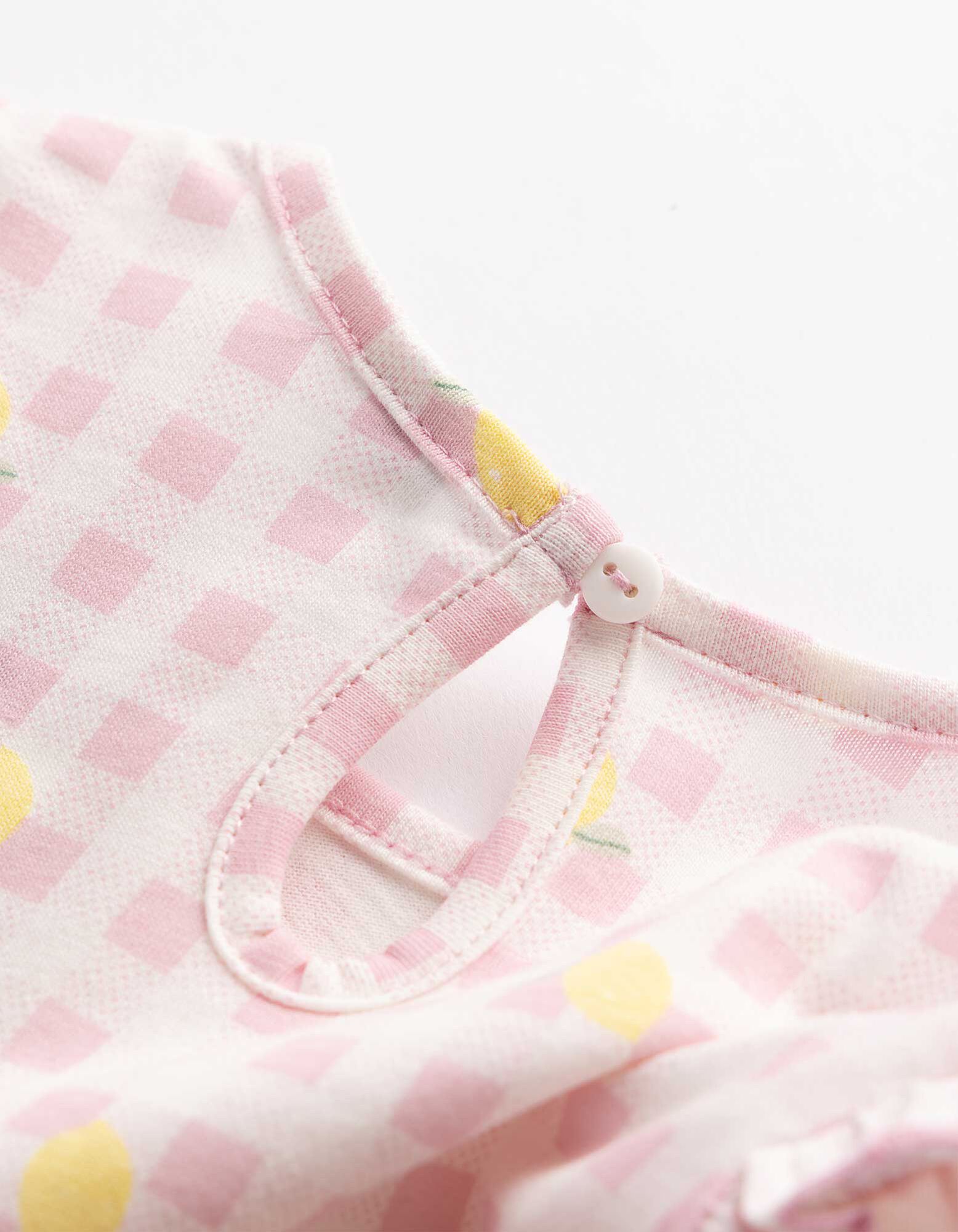 Robe trapeze - Encolure au dos - Blanc cass&eacute;
