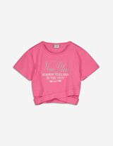 Skr&aacute;ten&eacute; tričko - V&yacute;&scaron;ivky - pink