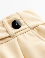 Pantalon - Fermeture &eacute;lastique - Jaune clair