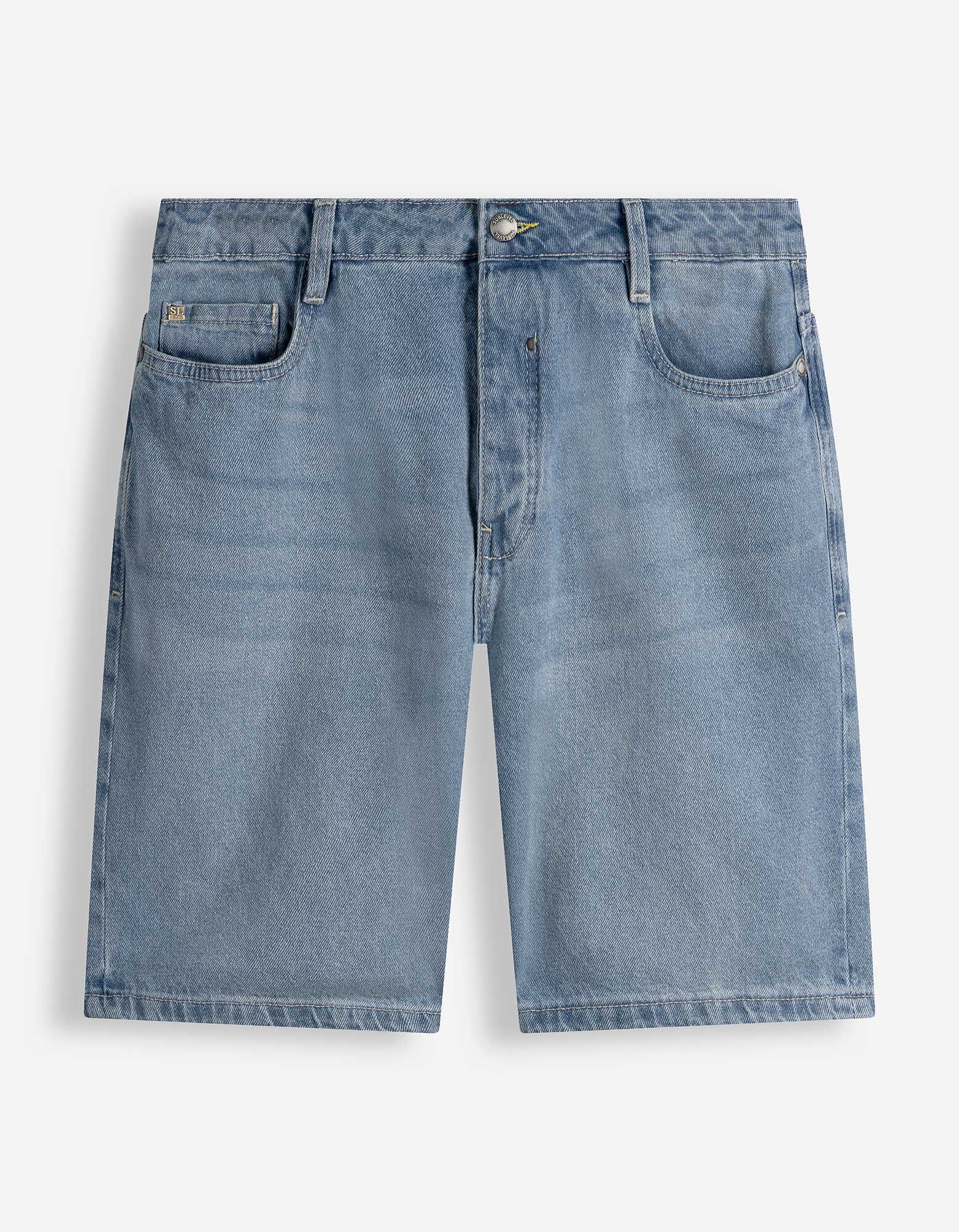 Jeansshorts - Hellblau