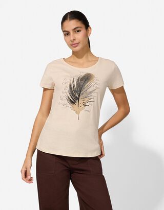 T-Shirt - Print - wei&szlig;