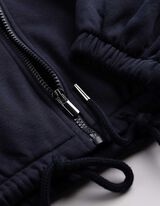 Sweatjacke - Tunnelzug am Saum - Dunkelblau