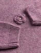 Pullover - 3D-Applikation - Beere