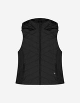 Vestă matlasată - Buzunare pentru mâini - Negru