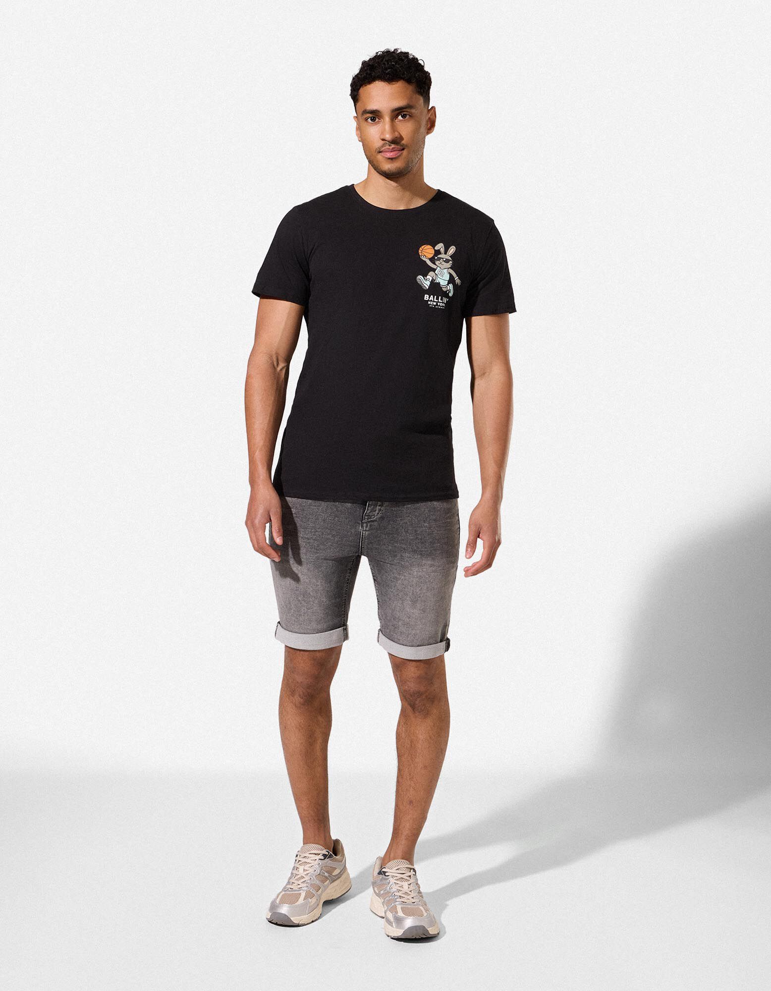 T-shirt - Print - Zwart