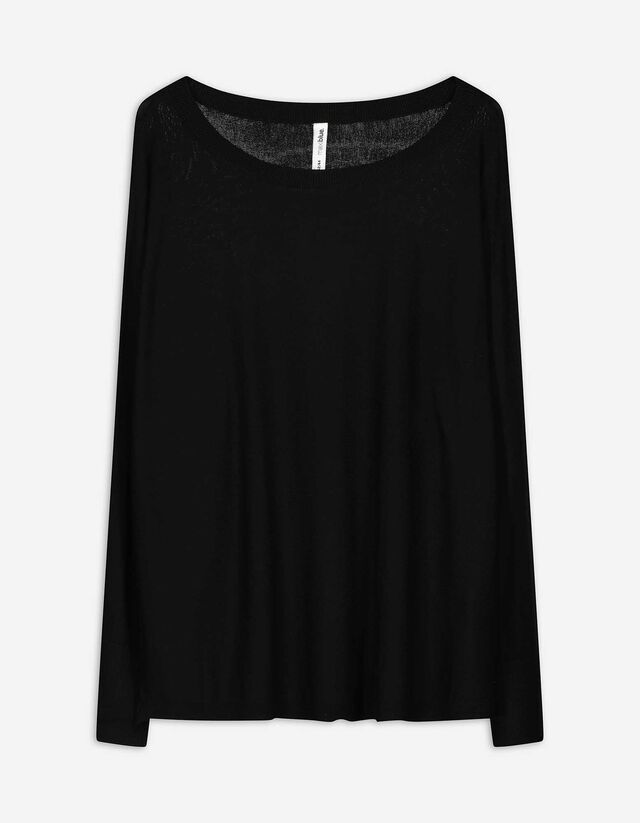 Pullover - Fledermausärmel - schwarz