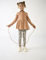 Set od haljine i tajica - svetlobraon