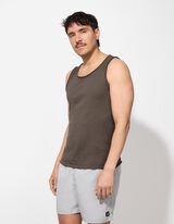 Tanktop - Regular Fit - hellbraun