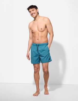 Badehose - einfarbig - blau