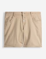 Bermuda  - Knopfleiste - Beige