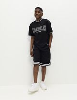 T-shirt - Mesh - zwart