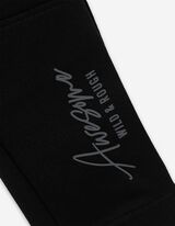 Jogginghose - Print - schwarz
