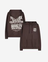 Sweatshirt - Rückenprint - dunkelbraun