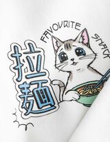 Melegítőfelső - Hátul nyomtatott minta - feher