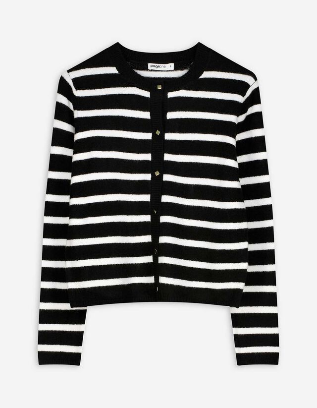 Vest - Knoopsluiting - zwart