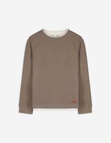Langarmshirt - Labelpatch - beige