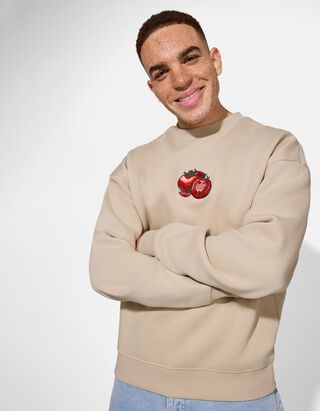 Melegítőfelső - Nyomott minta - bézs