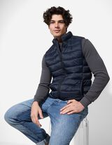 Gilet - Collo alla coreana - blu scuro