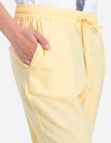Jogpants - Leinen-Mix