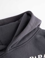 Hoodie - Afdrukken achteraan - donkergrijs