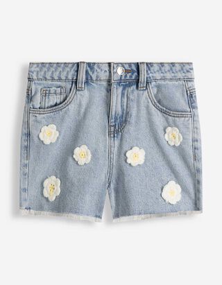 Shorts - Applikation - Hellblau
