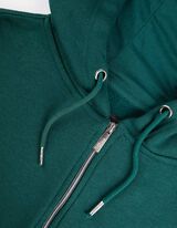 Tepl&aacute;kov&aacute; bunda - Kapucňa s tunelov&yacute;m sťahovan&iacute;m - tmavozelena