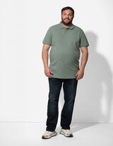 Poloshirt - einfarbig - dunkelgrün