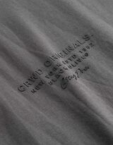 T-Shirt - einfarbig - dunkelgrau