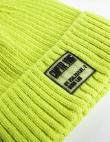 Gebreide muts - Ribtricot - lichtgroen