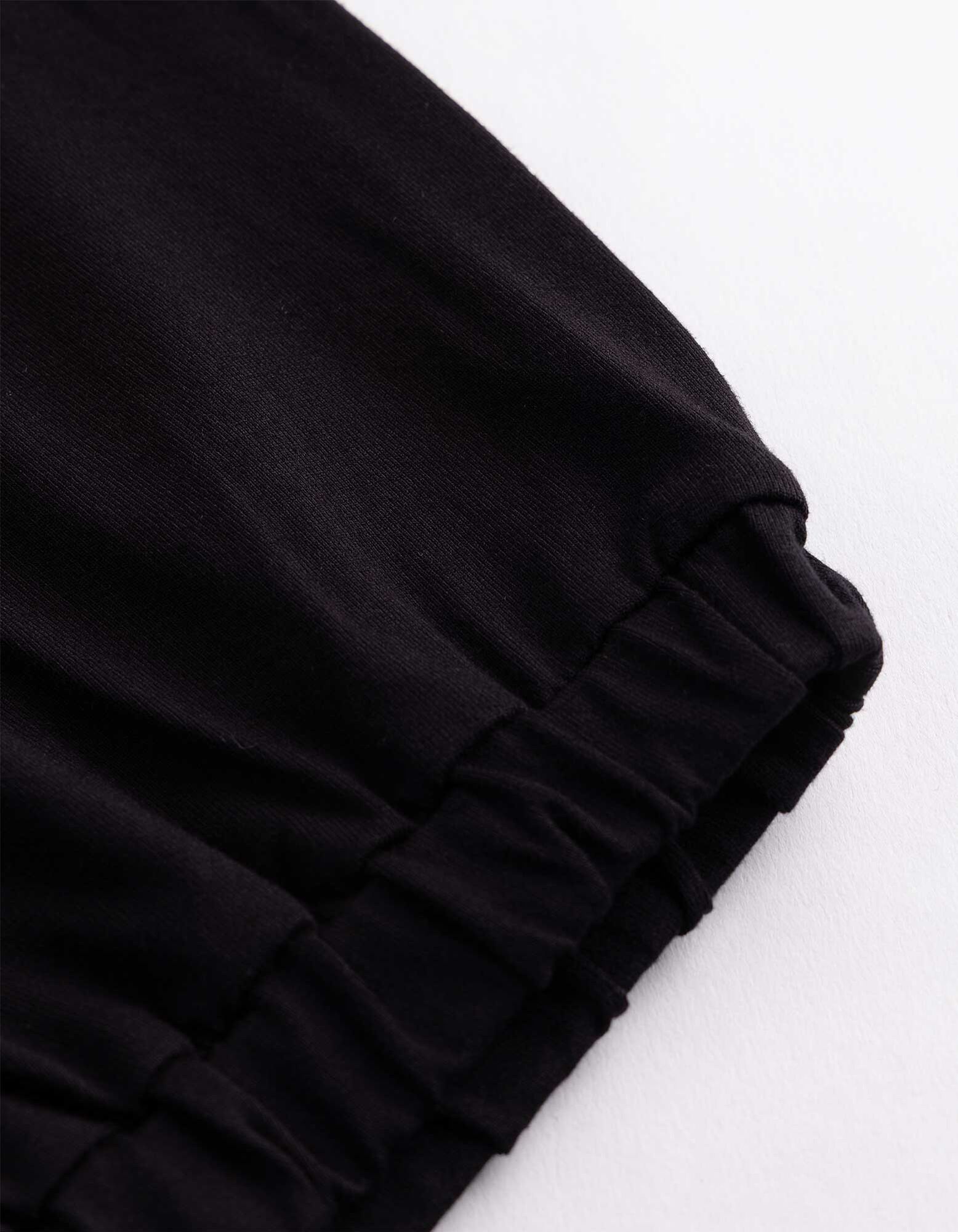 Caprihose - Viskose-Mix - Schwarz
