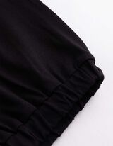 Caprihose - Viskose-Mix - Schwarz