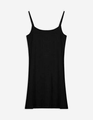Kleid in A-Linie - Spaghettiträger - schwarz Kleid in A-Linie - Spaghettiträger - schwarz