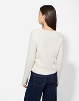 Džemper - Шљокице - bela