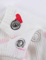 Hossz&uacute; ujj&uacute; felső - Elsz&oacute;rt nyomott minta - feher