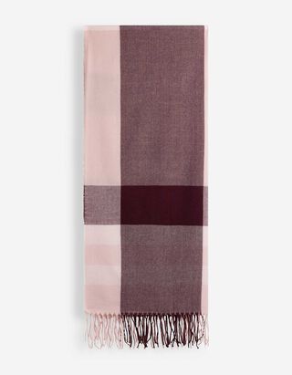 Schal - Karomuster - Rosa