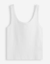 Stricktop - Viskose-Mix - wei&szlig;