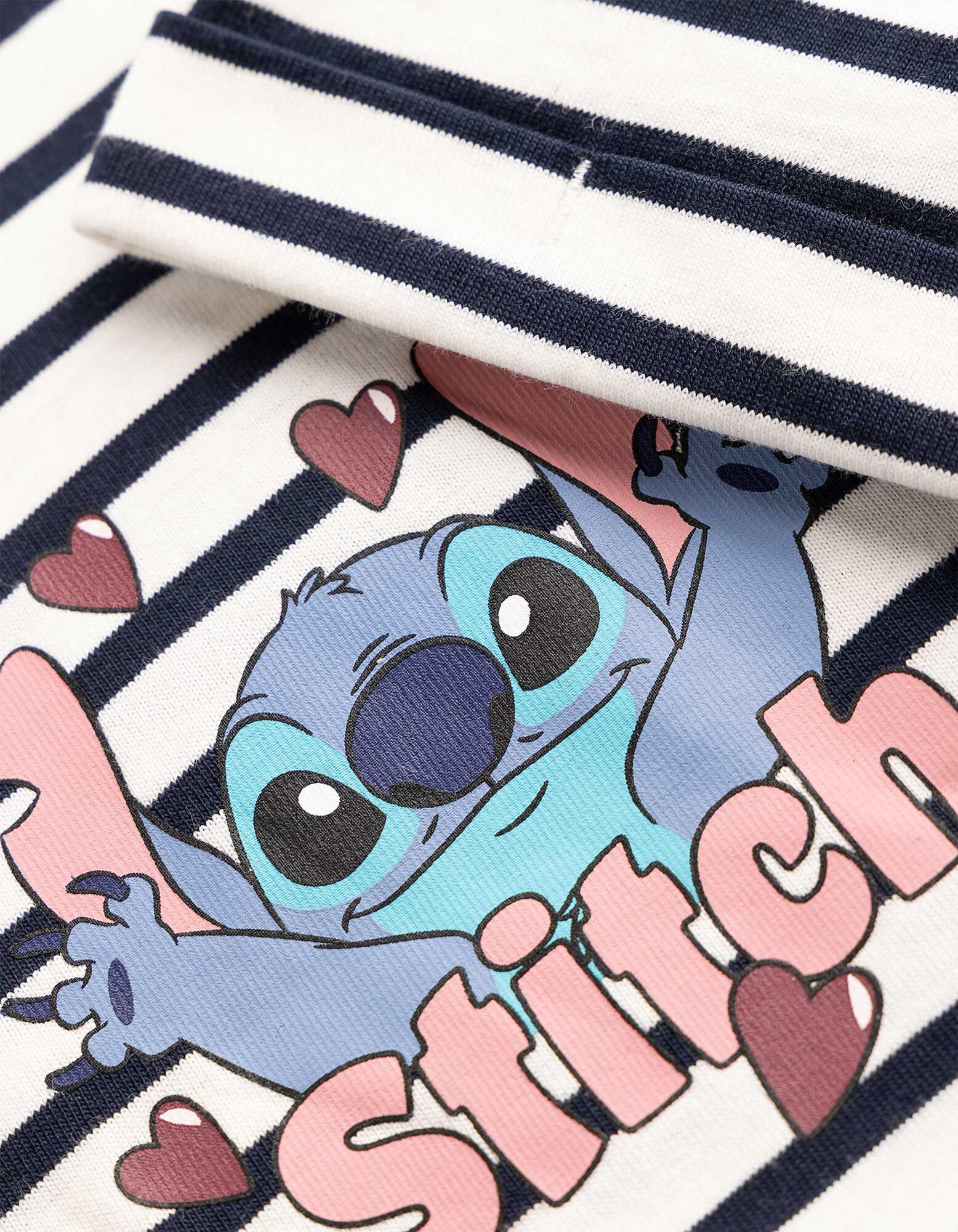 T-shirt - Lilo et Stitch - Bleu fonc&eacute;