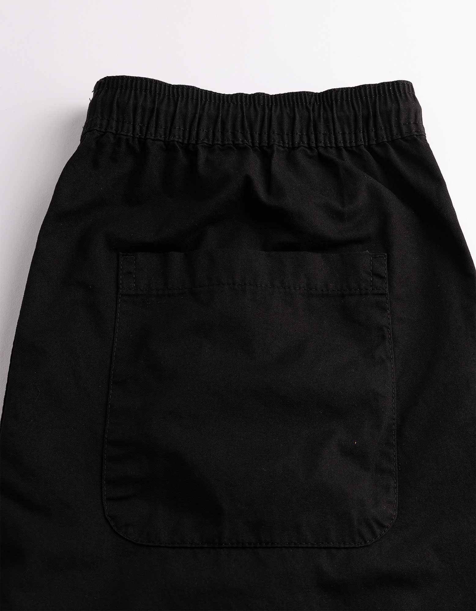 Shorts - einfarbig - Schwarz