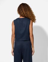 Weste - Jersey - dunkelblau