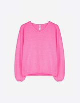 Maglione - Oversized Fit - rosa fucsia