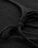 Bluse - einfarbig - schwarz